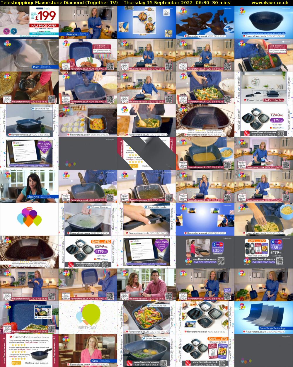 Teleshopping: Flavorstone Diamond (Together TV) Thursday 15 September 2022 06:30 - 07:00