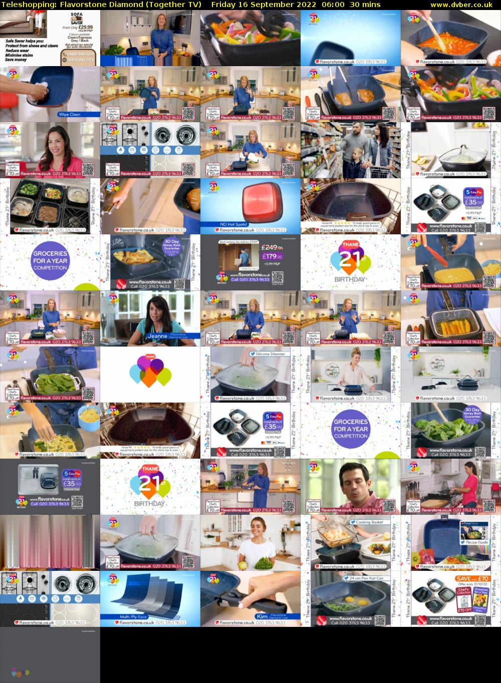Teleshopping: Flavorstone Diamond (Together TV) Friday 16 September 2022 06:00 - 06:30