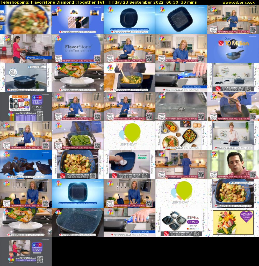 Teleshopping: Flavorstone Diamond (Together TV) Friday 23 September 2022 06:30 - 07:00