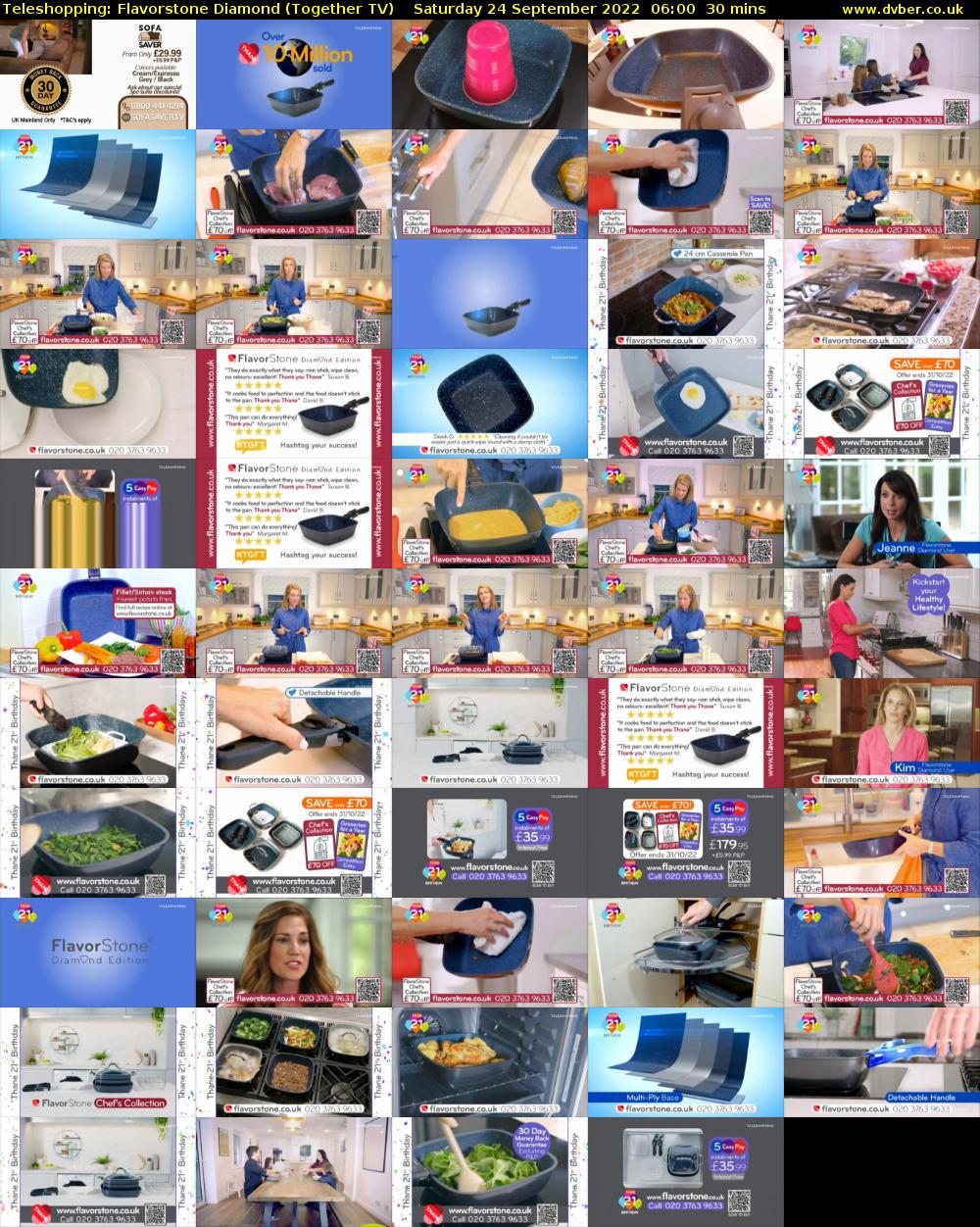 Teleshopping: Flavorstone Diamond (Together TV) Saturday 24 September 2022 06:00 - 06:30