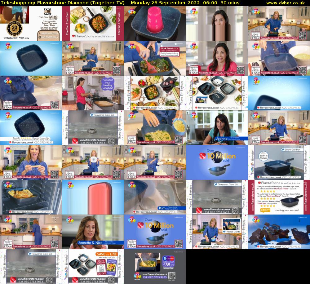 Teleshopping: Flavorstone Diamond (Together TV) Monday 26 September 2022 06:00 - 06:30