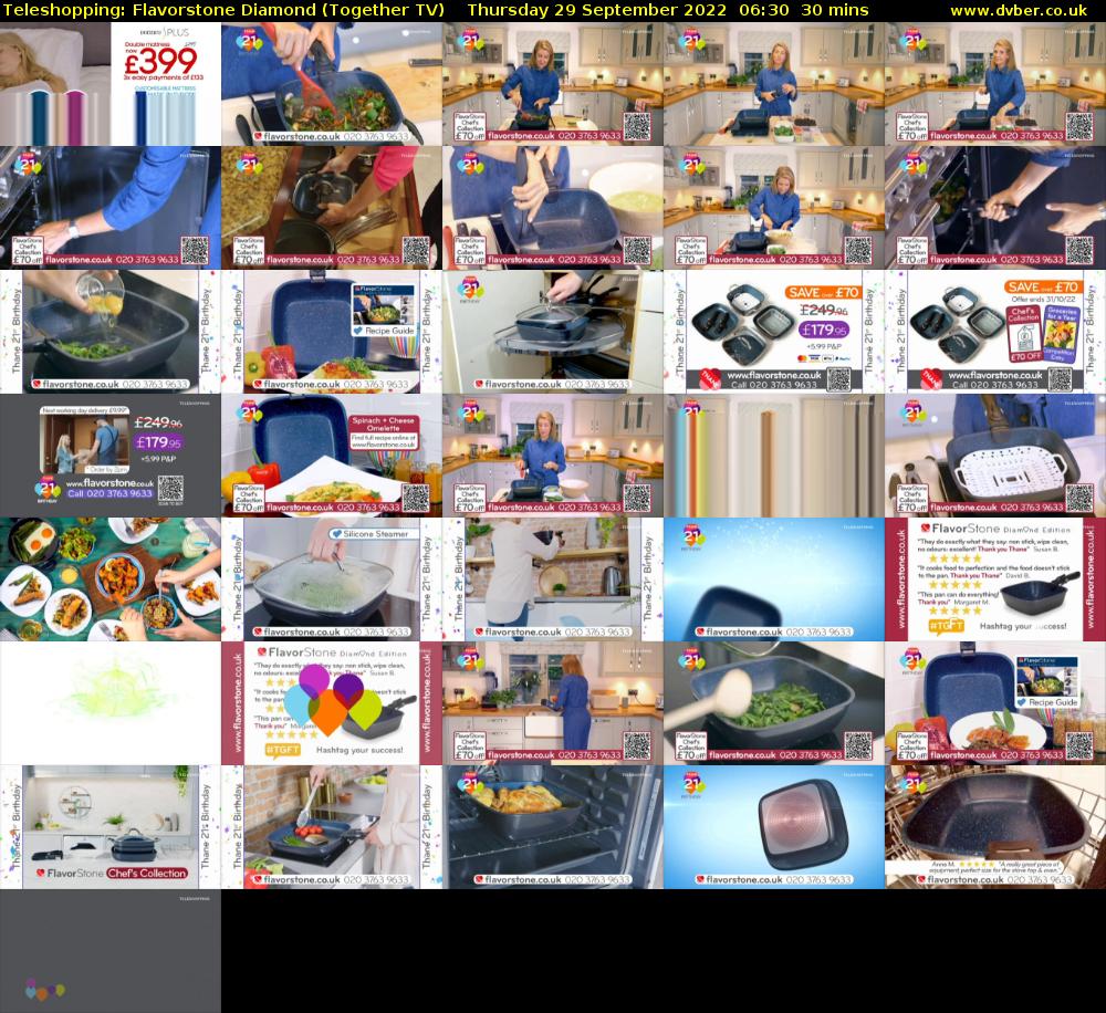 Teleshopping: Flavorstone Diamond (Together TV) Thursday 29 September 2022 06:30 - 07:00