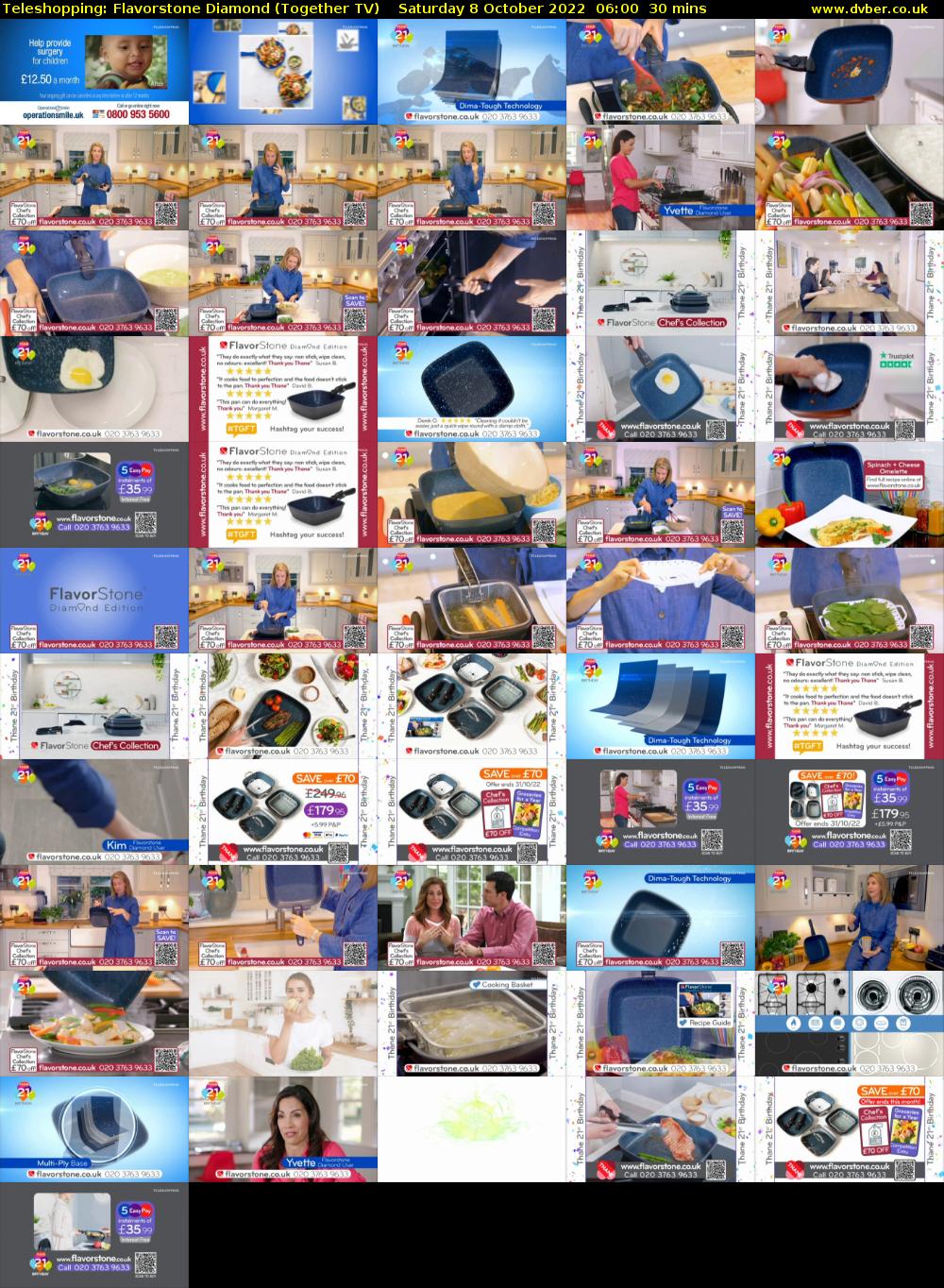 Teleshopping: Flavorstone Diamond (Together TV) Saturday 8 October 2022 06:00 - 06:30