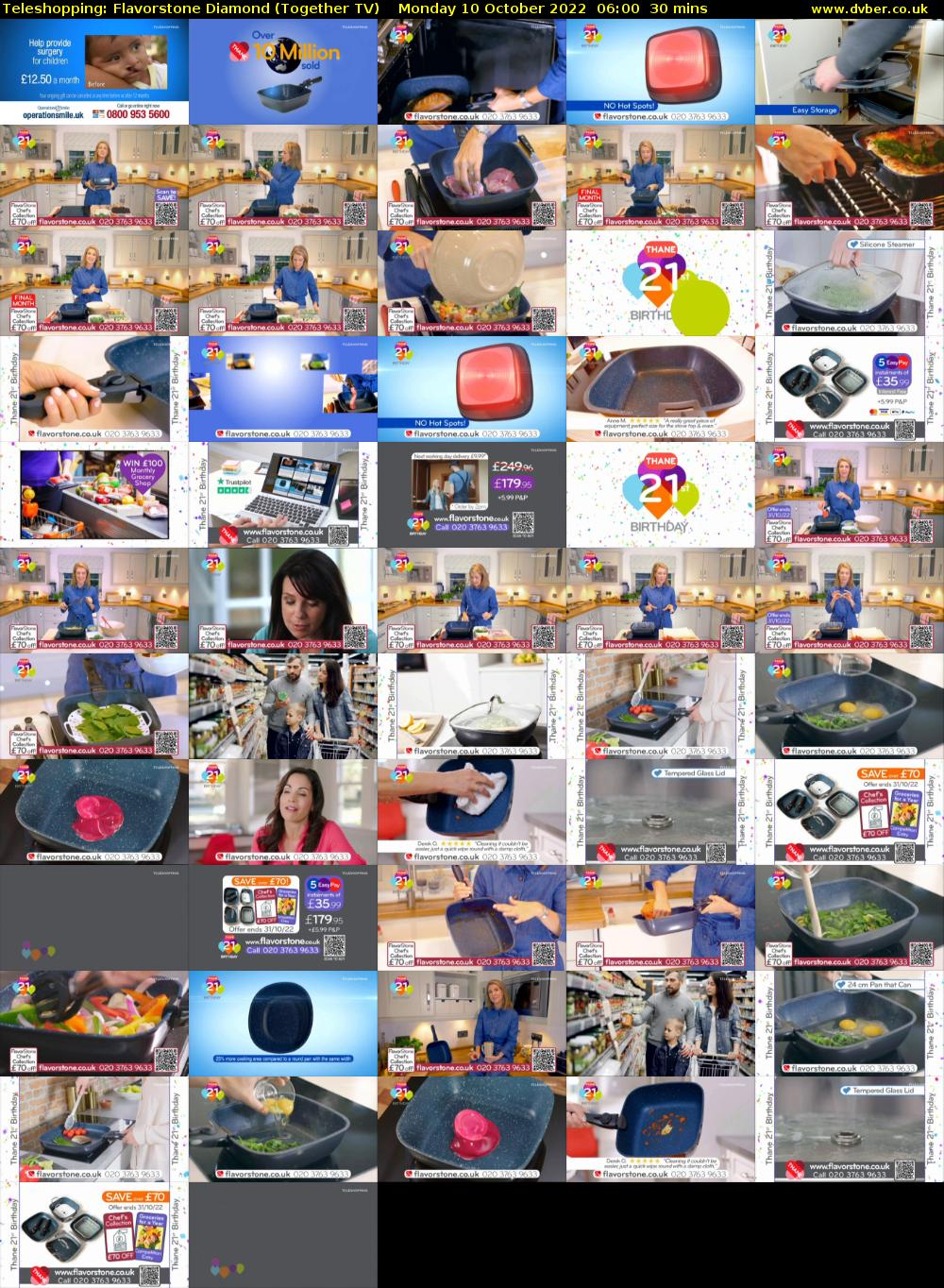 Teleshopping: Flavorstone Diamond (Together TV) Monday 10 October 2022 06:00 - 06:30