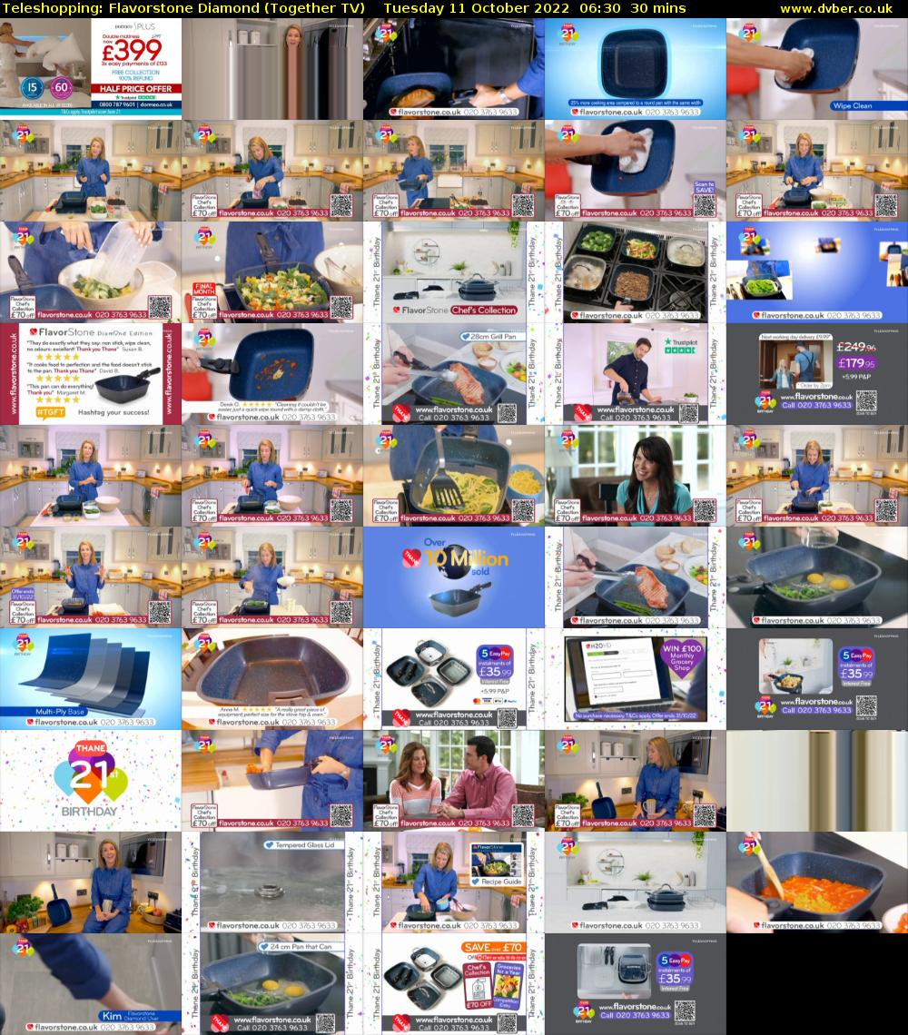 Teleshopping: Flavorstone Diamond (Together TV) Tuesday 11 October 2022 06:30 - 07:00