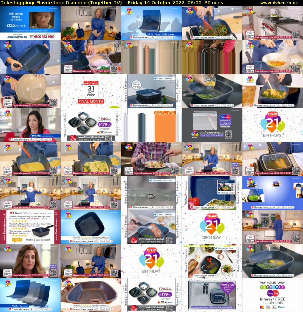 Teleshopping: Flavorstone Diamond (Together TV) Friday 14 October 2022 06:00 - 06:30