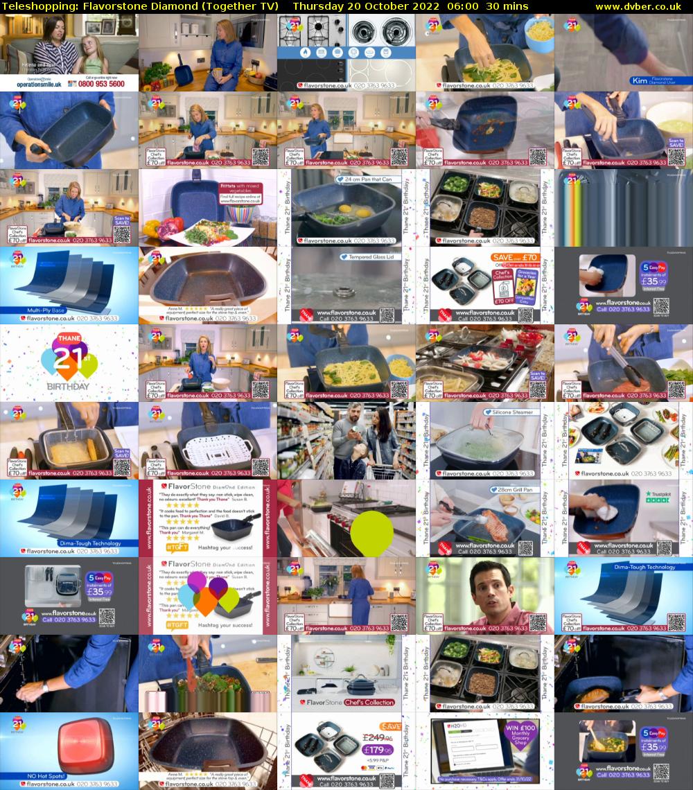 Teleshopping: Flavorstone Diamond (Together TV) Thursday 20 October 2022 06:00 - 06:30