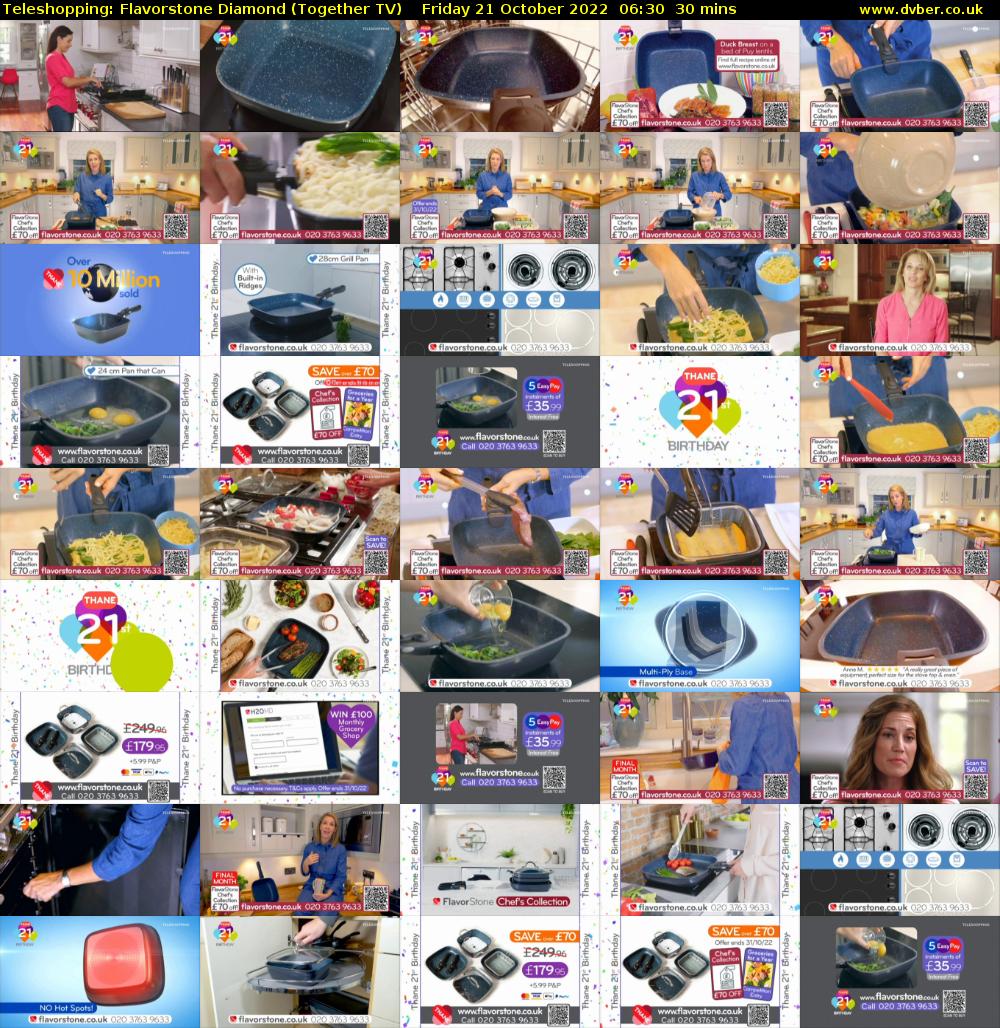Teleshopping: Flavorstone Diamond (Together TV) Friday 21 October 2022 06:30 - 07:00