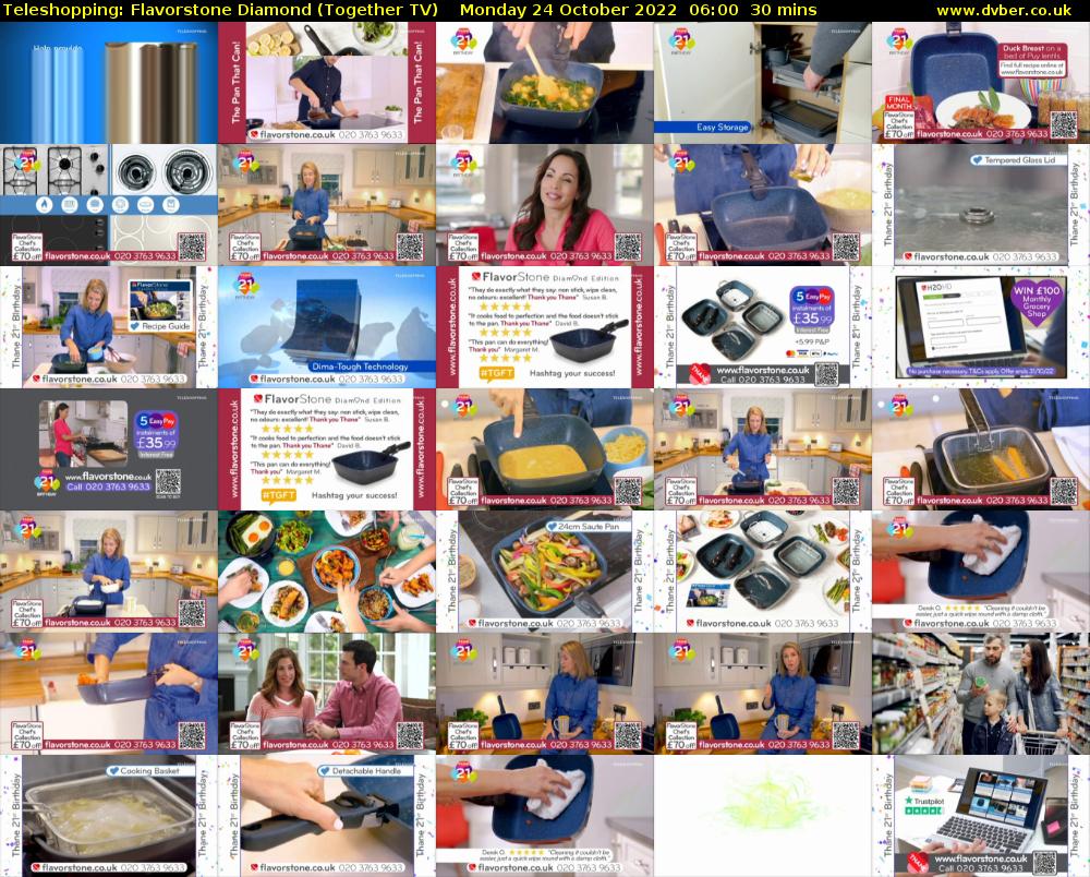 Teleshopping: Flavorstone Diamond (Together TV) Monday 24 October 2022 06:00 - 06:30