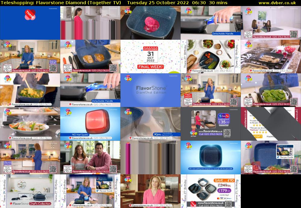 Teleshopping: Flavorstone Diamond (Together TV) Tuesday 25 October 2022 06:30 - 07:00
