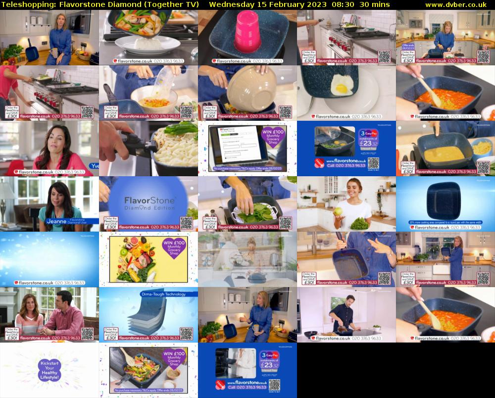 Teleshopping: Flavorstone Diamond (Together TV) Wednesday 15 February 2023 08:30 - 09:00