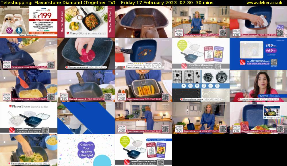 Teleshopping: Flavorstone Diamond (Together TV) Friday 17 February 2023 07:30 - 08:00