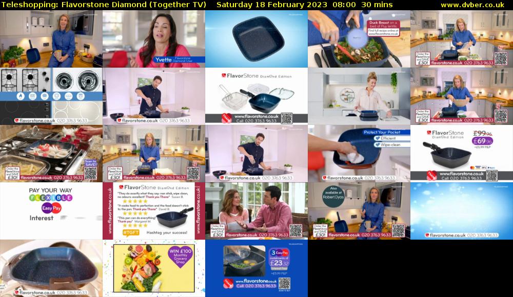 Teleshopping: Flavorstone Diamond (Together TV) Saturday 18 February 2023 08:00 - 08:30