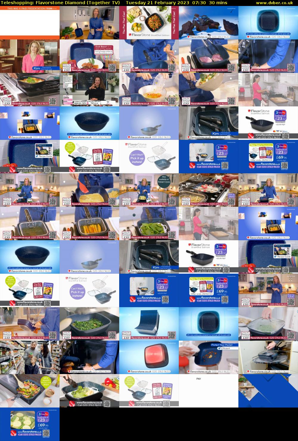 Teleshopping: Flavorstone Diamond (Together TV) Tuesday 21 February 2023 07:30 - 08:00