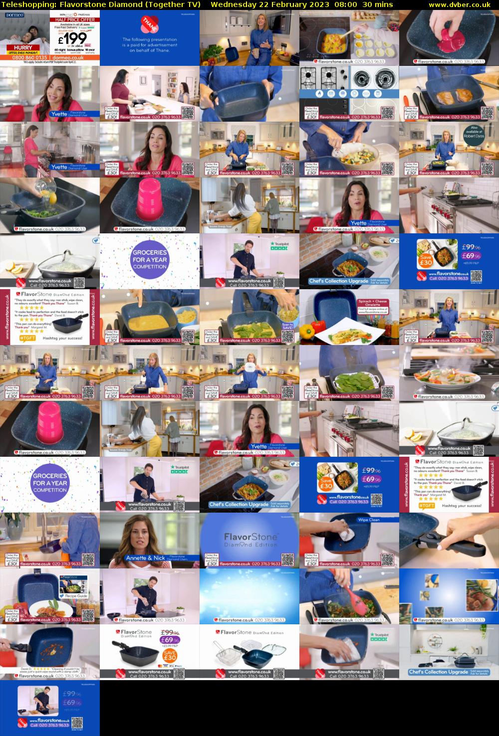 Teleshopping: Flavorstone Diamond (Together TV) Wednesday 22 February 2023 08:00 - 08:30