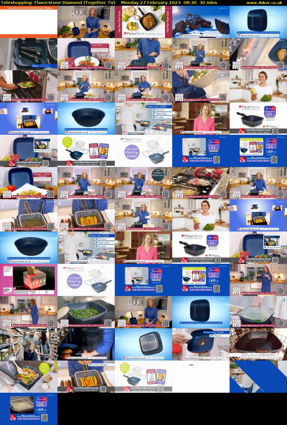 Teleshopping: Flavorstone Diamond (Together TV) Monday 27 February 2023 08:30 - 09:00
