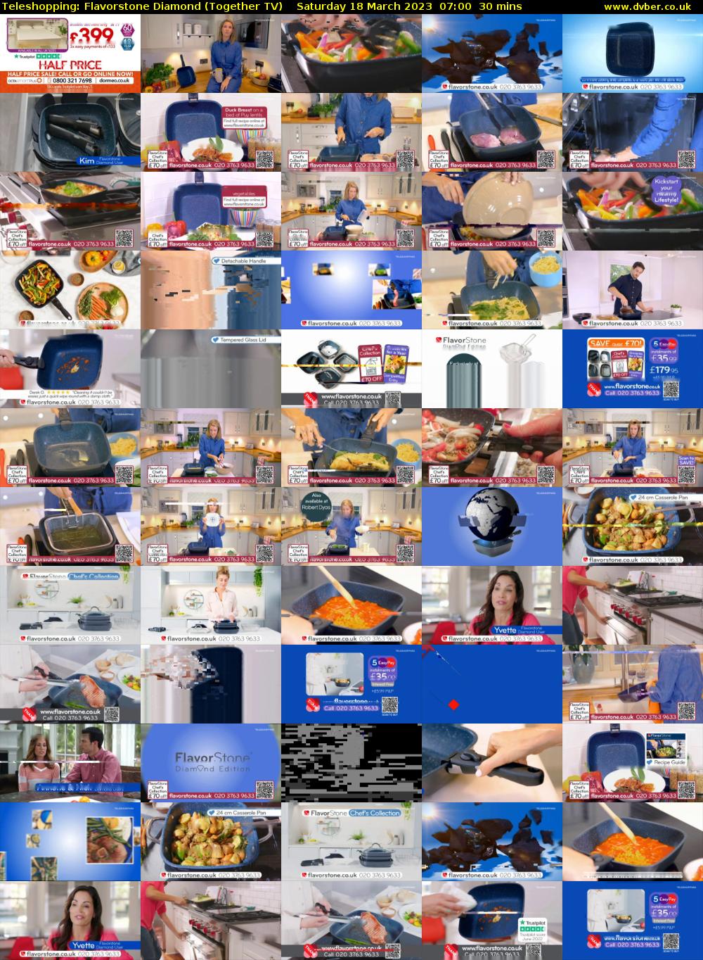 Teleshopping: Flavorstone Diamond (Together TV) Saturday 18 March 2023 07:00 - 07:30