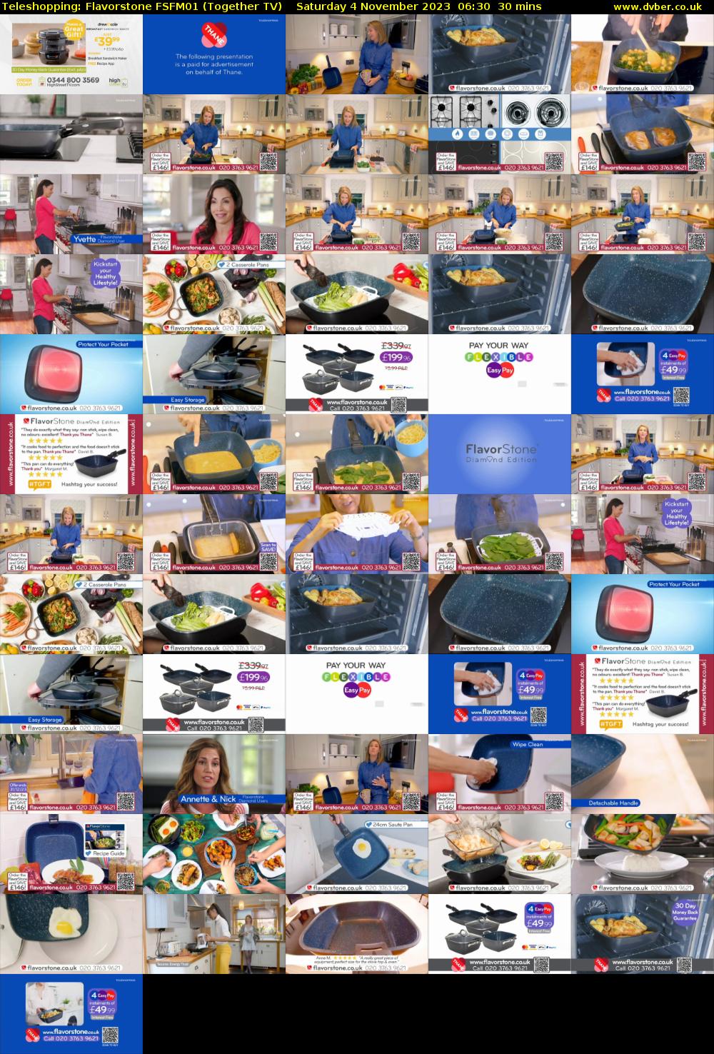 Teleshopping: Flavorstone FSFM01 (Together TV) Saturday 4 November 2023 06:30 - 07:00
