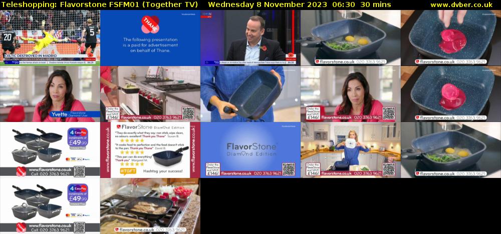 Teleshopping: Flavorstone FSFM01 (Together TV) Wednesday 8 November 2023 06:30 - 07:00