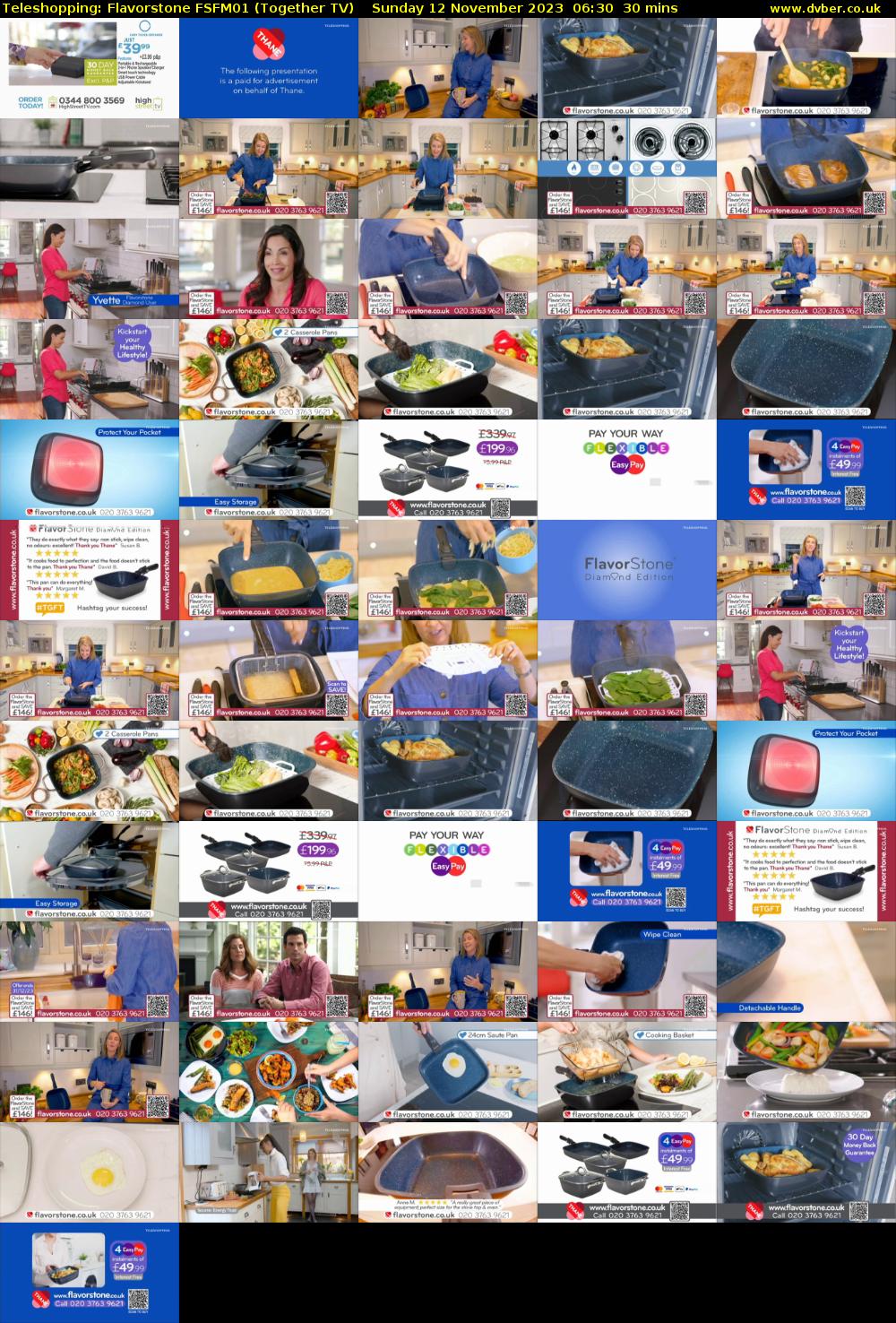 Teleshopping: Flavorstone FSFM01 (Together TV) Sunday 12 November 2023 06:30 - 07:00