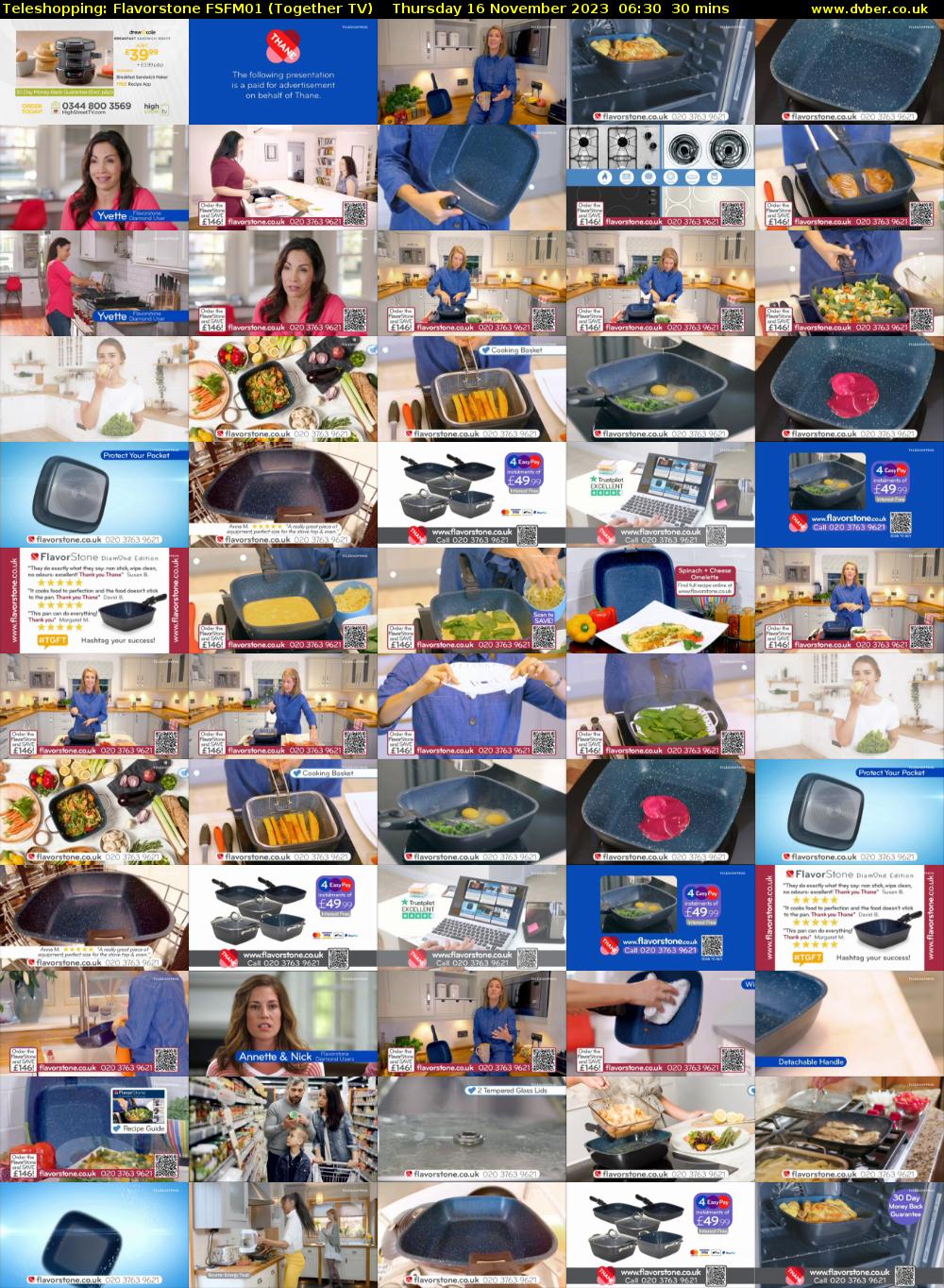 Teleshopping: Flavorstone FSFM01 (Together TV) Thursday 16 November 2023 06:30 - 07:00