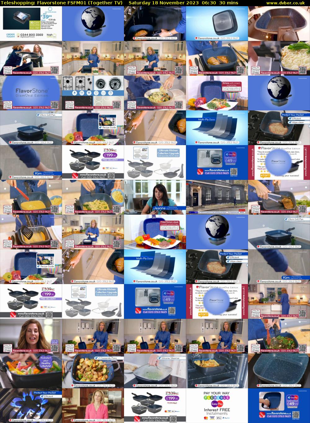 Teleshopping: Flavorstone FSFM01 (Together TV) Saturday 18 November 2023 06:30 - 07:00