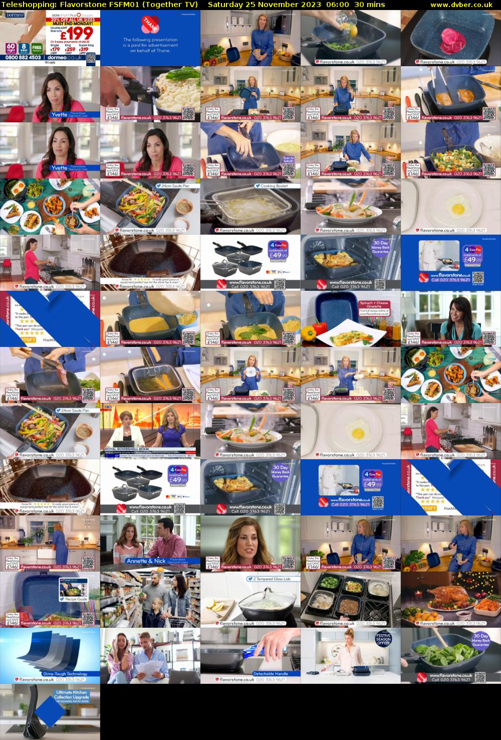 Teleshopping: Flavorstone FSFM01 (Together TV) Saturday 25 November 2023 06:00 - 06:30