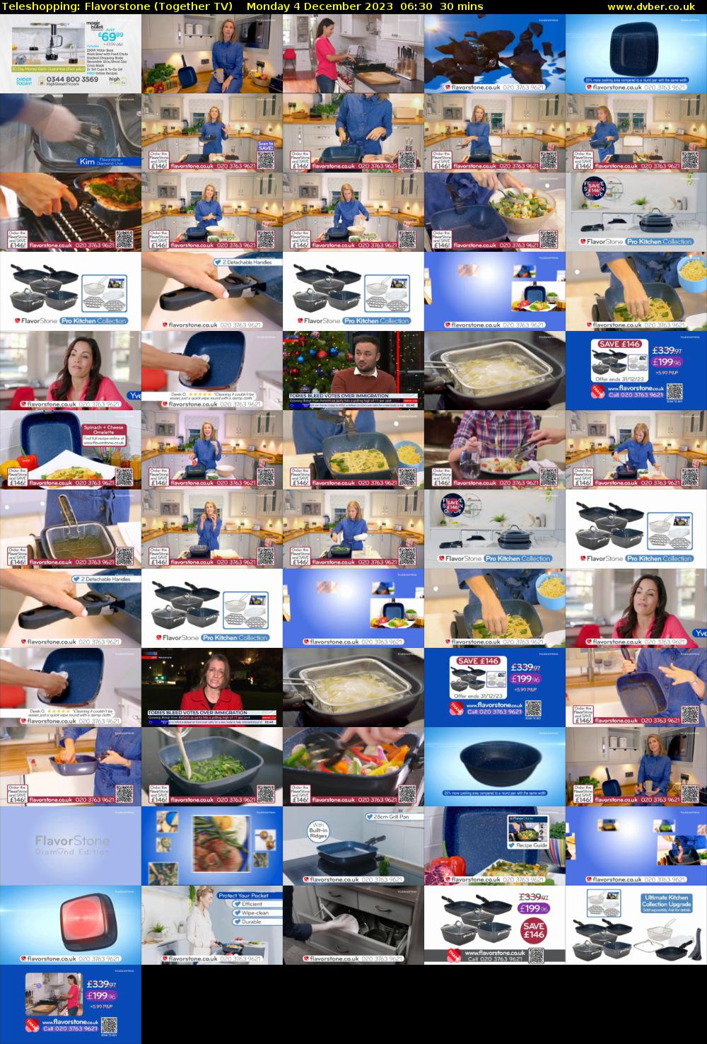 Teleshopping: Flavorstone (Together TV) Monday 4 December 2023 06:30 - 07:00