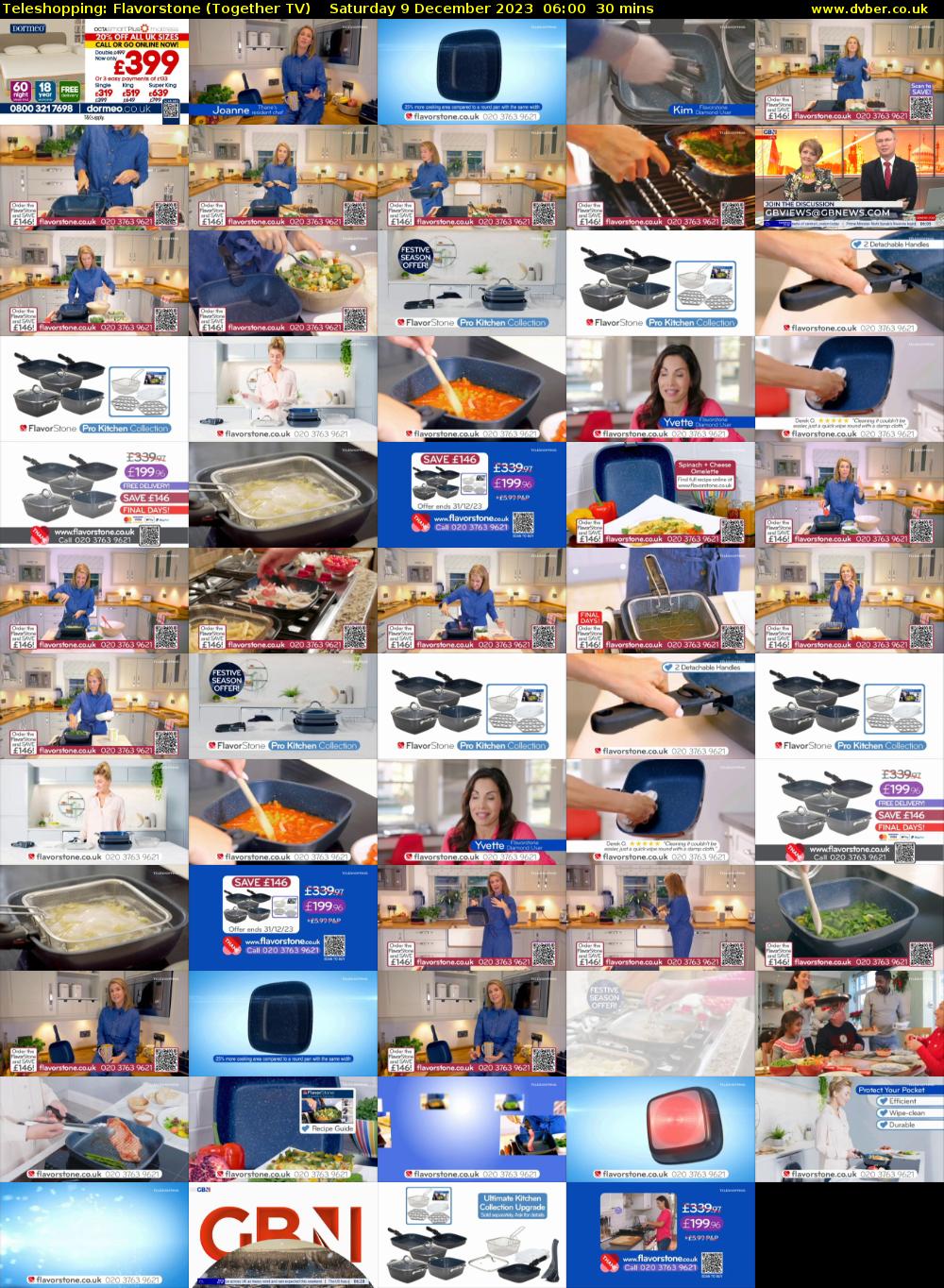 Teleshopping: Flavorstone (Together TV) Saturday 9 December 2023 06:00 - 06:30