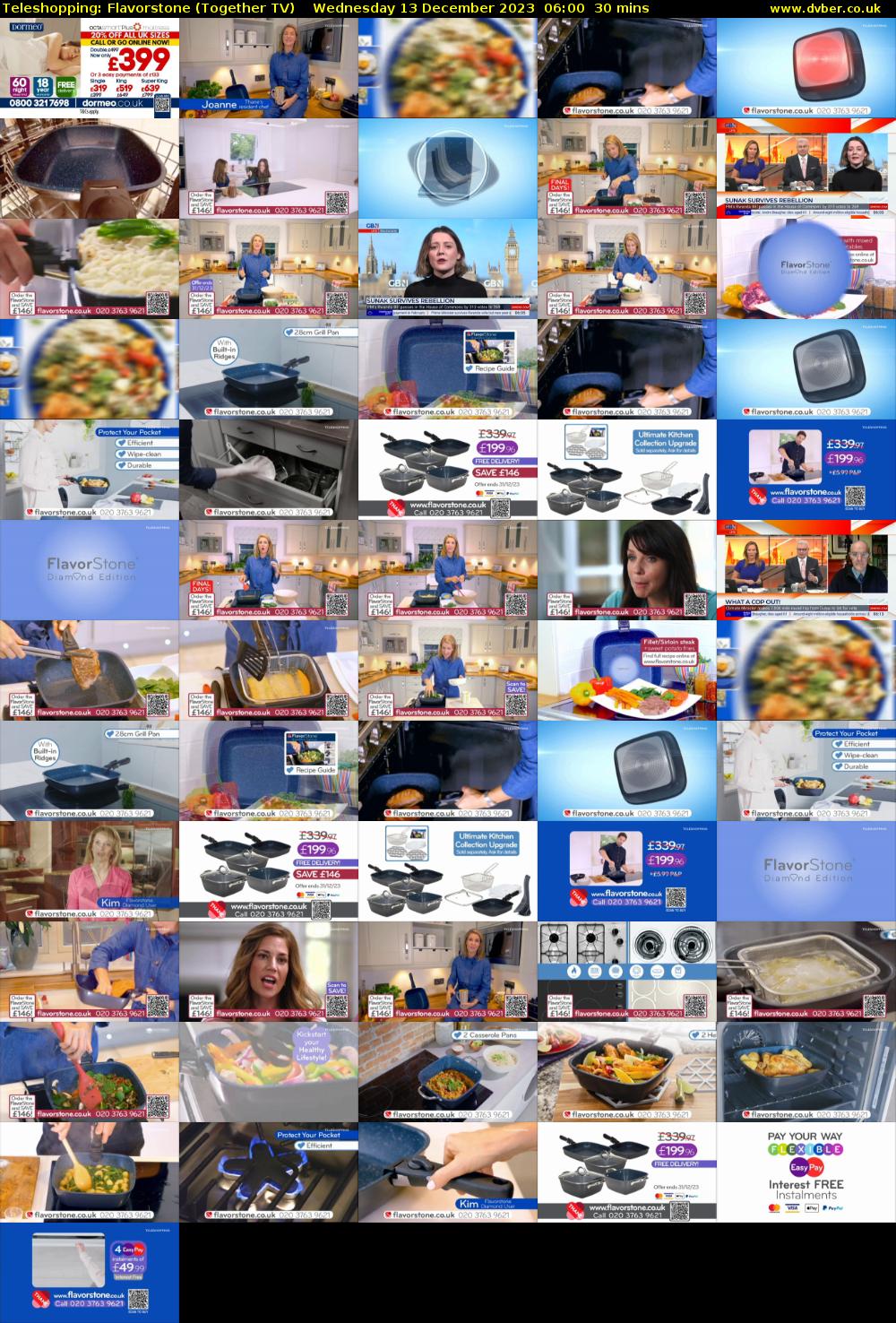 Teleshopping: Flavorstone (Together TV) Wednesday 13 December 2023 06:00 - 06:30