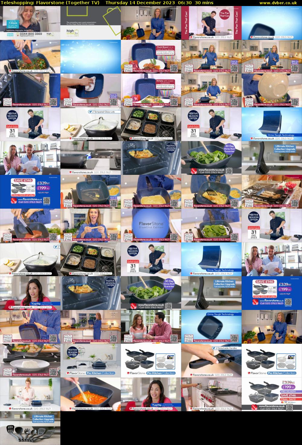 Teleshopping: Flavorstone (Together TV) Thursday 14 December 2023 06:30 - 07:00
