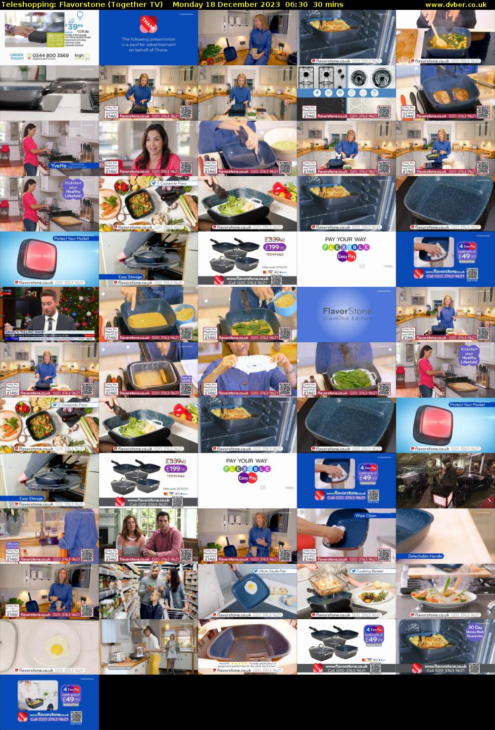 Teleshopping: Flavorstone (Together TV) Monday 18 December 2023 06:30 - 07:00