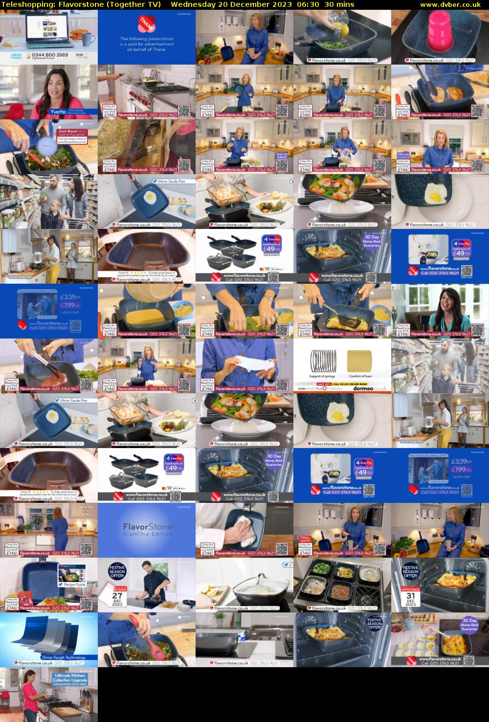 Teleshopping: Flavorstone (Together TV) Wednesday 20 December 2023 06:30 - 07:00