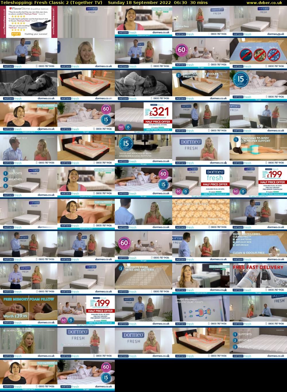 Teleshopping: Fresh Classic 2 (Together TV) Sunday 18 September 2022 06:30 - 07:00