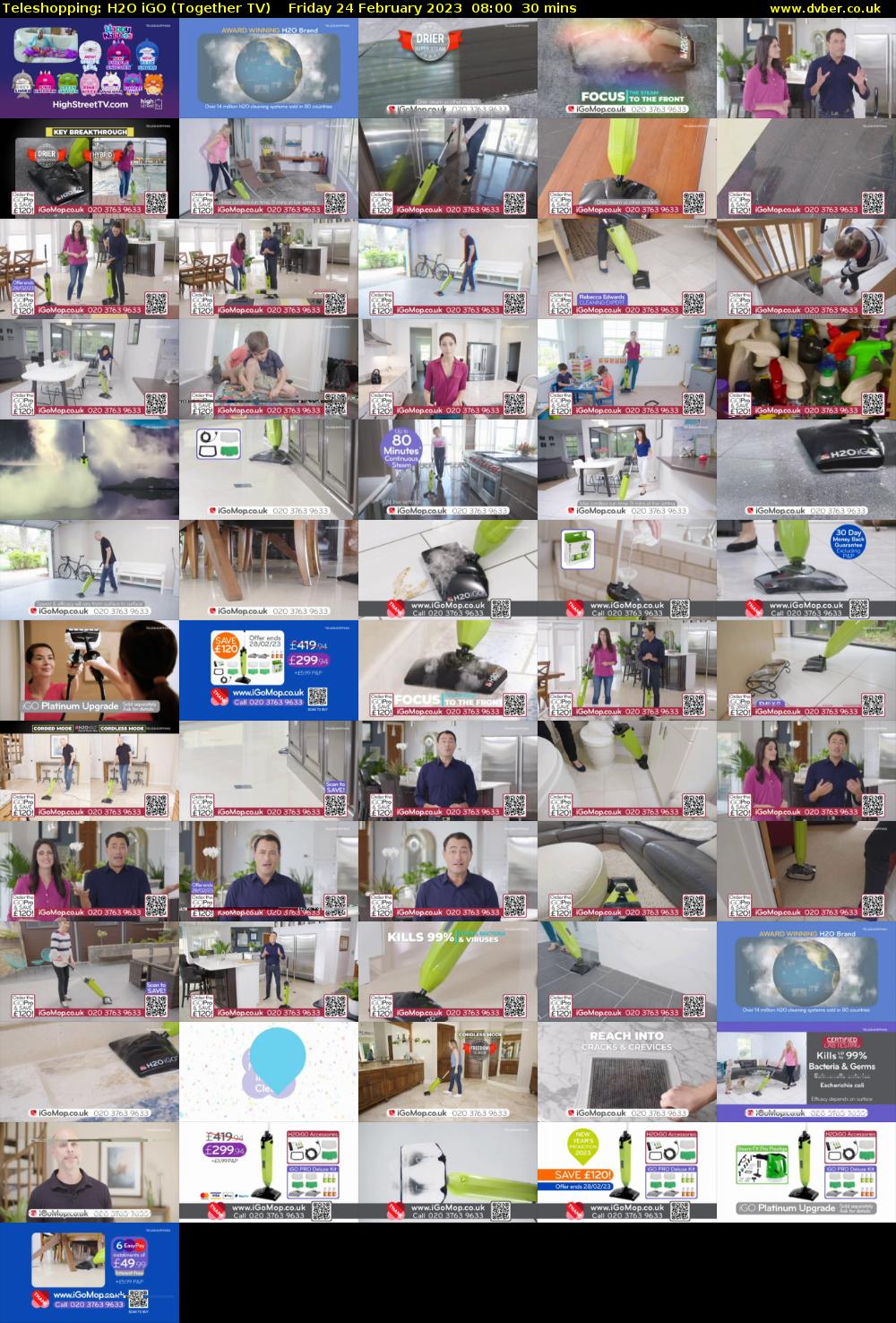 Teleshopping: H2O iGO (Together TV) Friday 24 February 2023 08:00 - 08:30