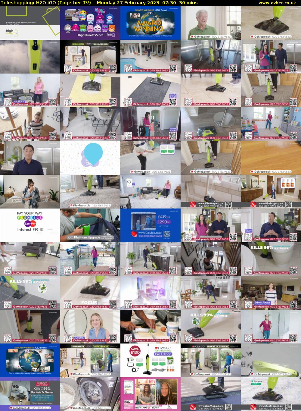 Teleshopping: H2O iGO (Together TV) Monday 27 February 2023 07:30 - 08:00