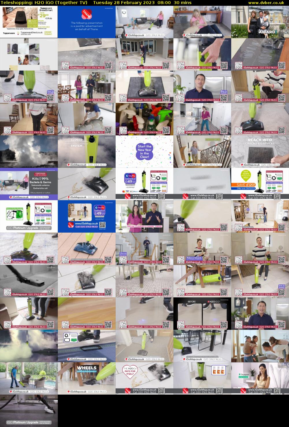 Teleshopping: H2O iGO (Together TV) Tuesday 28 February 2023 08:00 - 08:30
