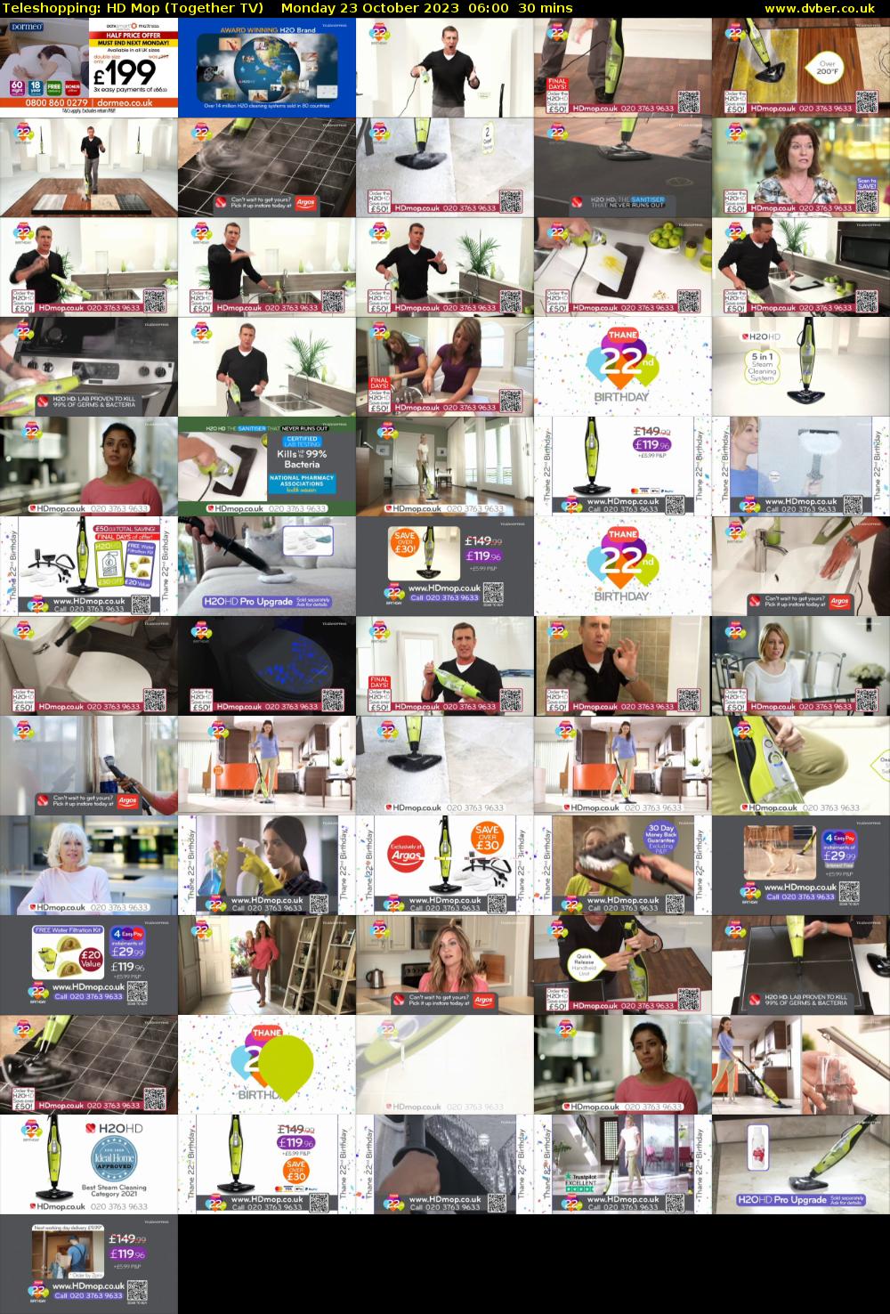 Teleshopping: HD Mop (Together TV) Monday 23 October 2023 06:00 - 06:30