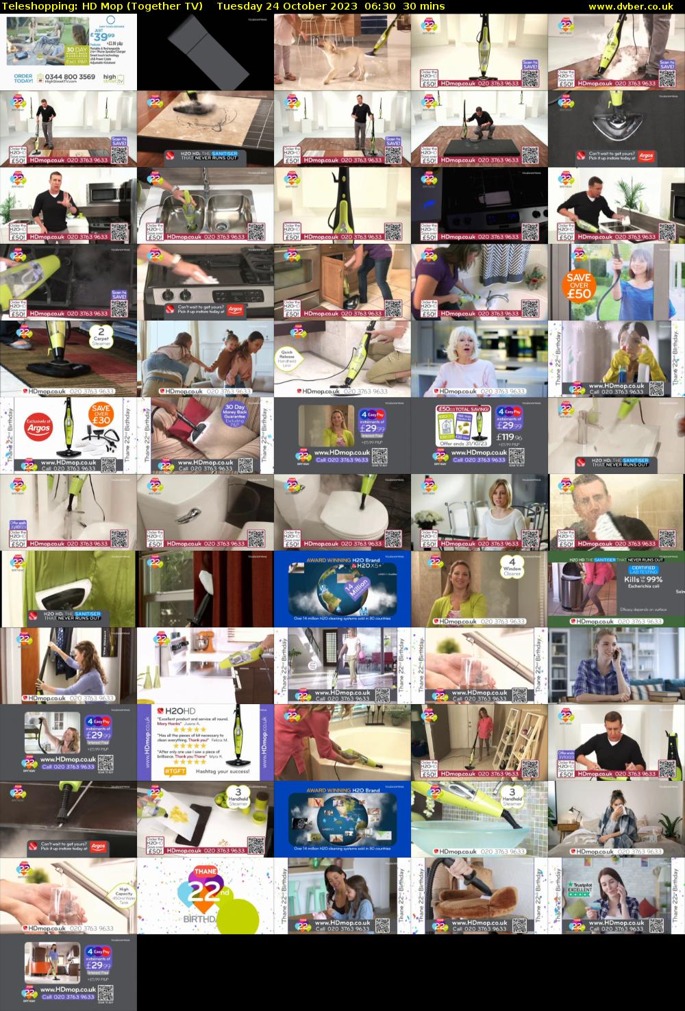 Teleshopping: HD Mop (Together TV) Tuesday 24 October 2023 06:30 - 07:00