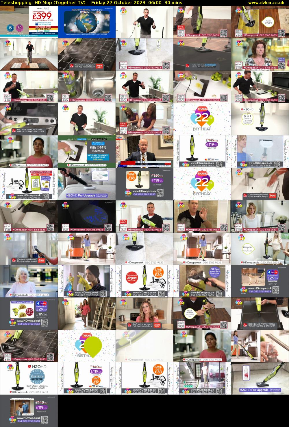 Teleshopping: HD Mop (Together TV) Friday 27 October 2023 06:00 - 06:30