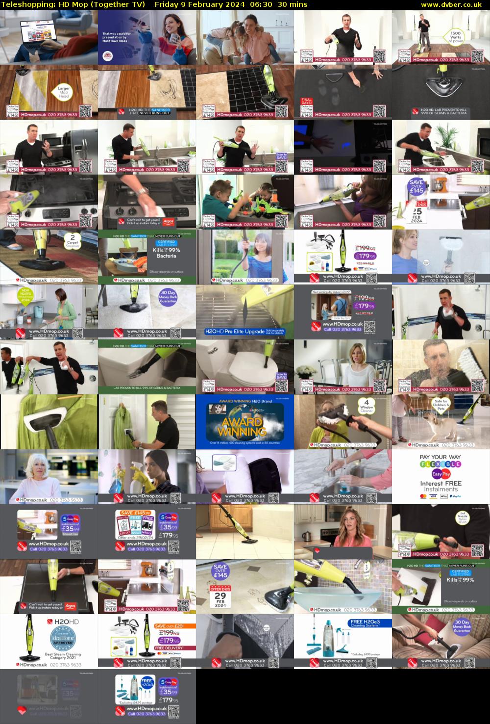 Teleshopping: HD Mop (Together TV) Friday 9 February 2024 06:30 - 07:00