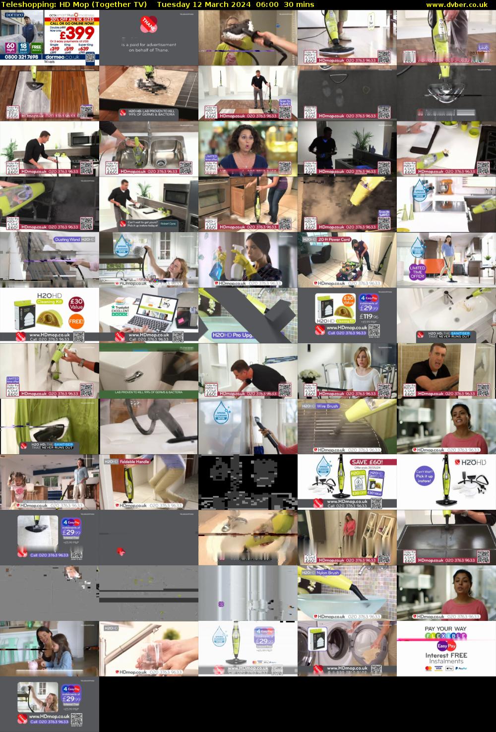Teleshopping: HD Mop (Together TV) Tuesday 12 March 2024 06:00 - 06:30