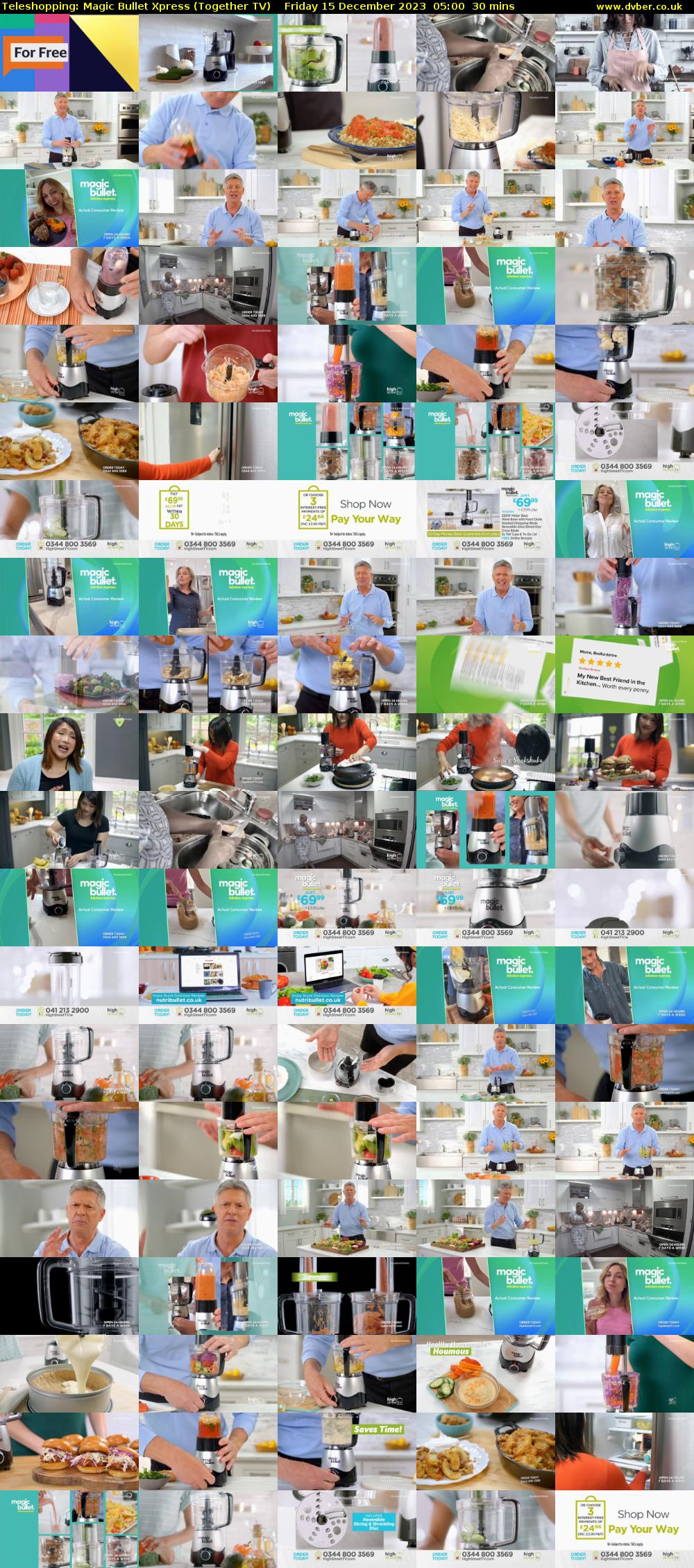 Teleshopping: Magic Bullet Xpress (Together TV) Friday 15 December 2023 05:00 - 05:30