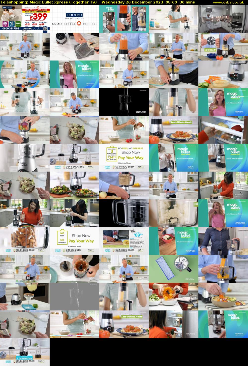 Teleshopping: Magic Bullet Xpress (Together TV) Wednesday 20 December 2023 08:00 - 08:30