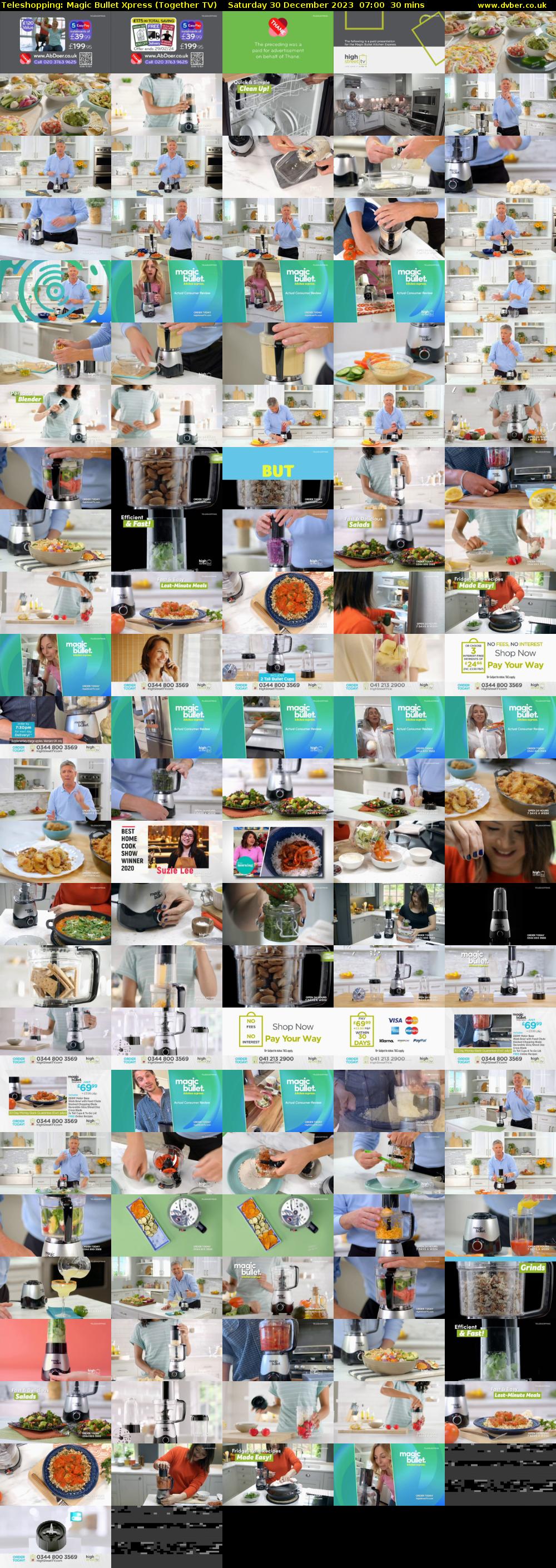 Teleshopping: Magic Bullet Xpress (Together TV) Saturday 30 December 2023 07:00 - 07:30