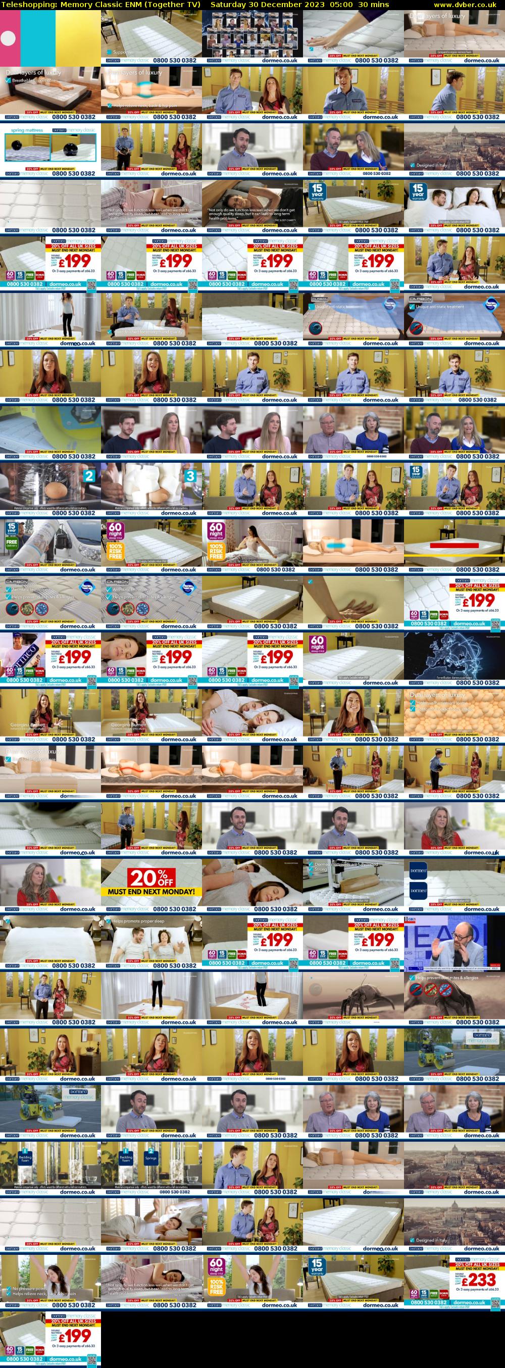 Teleshopping: Memory Classic ENM (Together TV) Saturday 30 December 2023 05:00 - 05:30