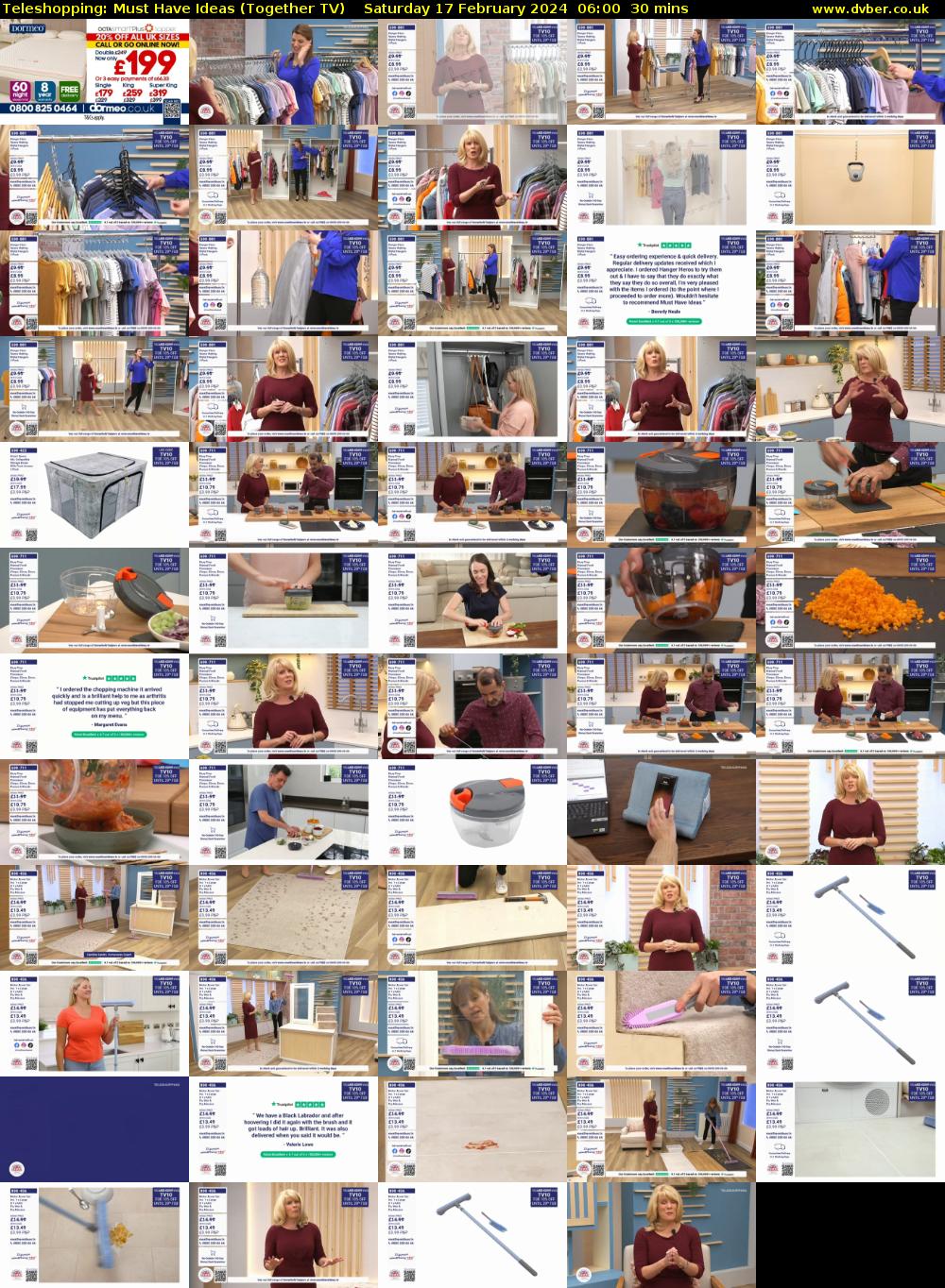 Teleshopping: Must Have Ideas (Together TV) Saturday 17 February 2024 06:00 - 06:30