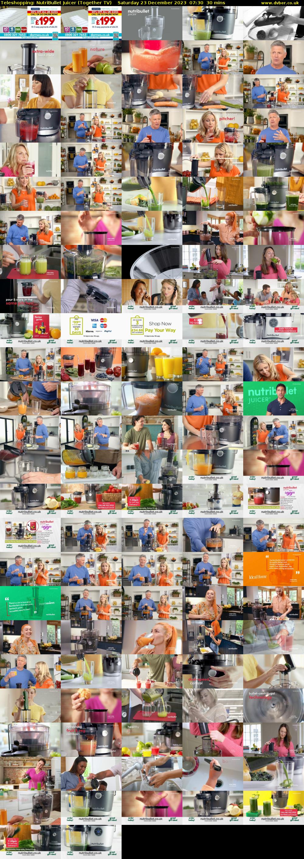 Teleshopping: NutriBullet Juicer (Together TV) Saturday 23 December 2023 07:30 - 08:00