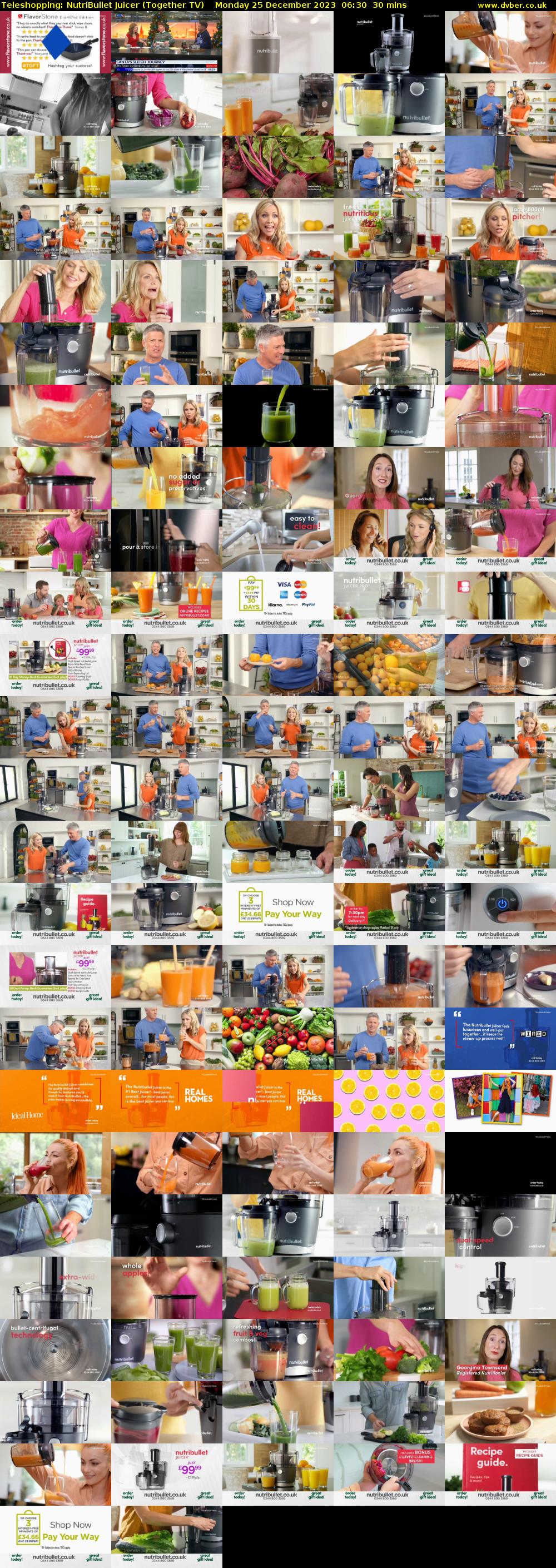 Teleshopping: NutriBullet Juicer (Together TV) Monday 25 December 2023 06:30 - 07:00