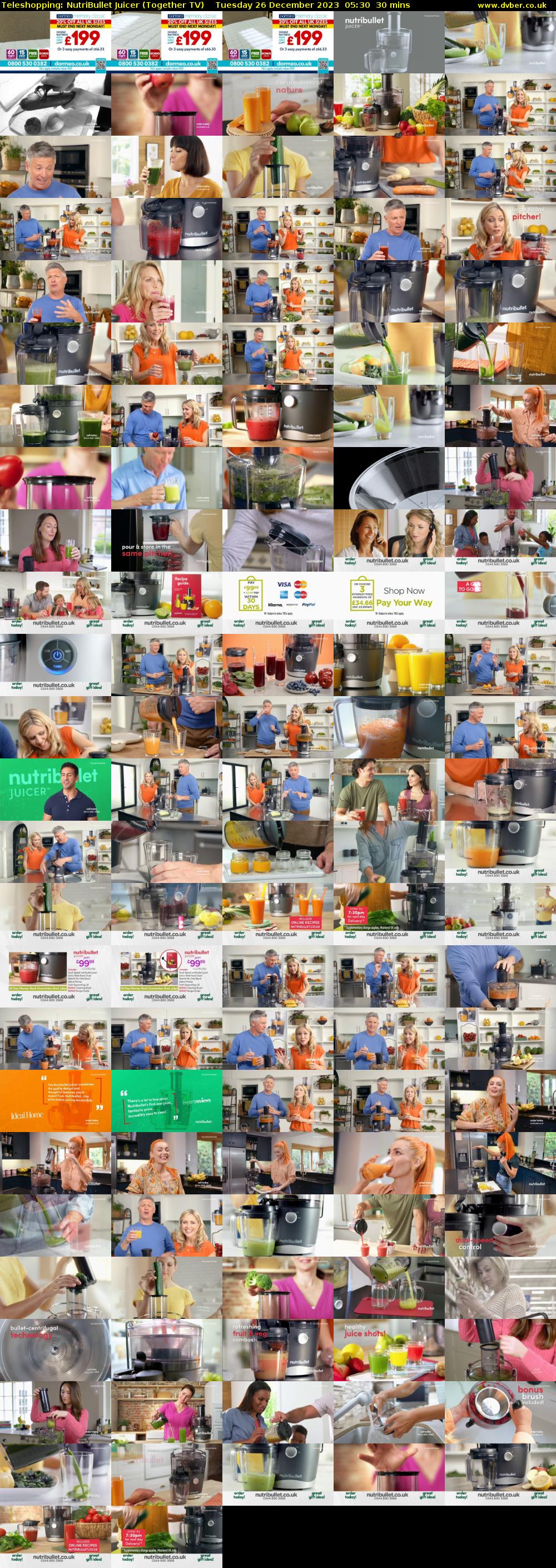 Teleshopping: NutriBullet Juicer (Together TV) Tuesday 26 December 2023 05:30 - 06:00